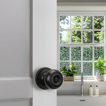 Keyless Interior Privacy Door Knobs for Bedroom and Bathroom Doors