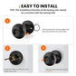 Round Interior Door Knobs with Dummy, Passage and Privacy Options