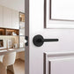 Gold and Black Interior Door Lever Handles for Bedroom and Hallway Doors