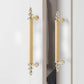 Fluted Zinc Alloy Cabinet Pulls in Shiny Finishes