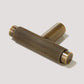 Knurled T-Bar Cabinet Pulls and Drawer Handles