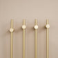 Adjustable Long Round Bar Cabinet Pulls, Gold / Brushed Brass Finish