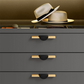 Gold / Black Half Moon Cabinet Pulls and Drawer Handles