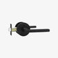 Round Interior Door Lever Handles for Bedroom and Bathroom Doors