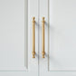 Modern T-Bar Gold Cabinet Pulls
