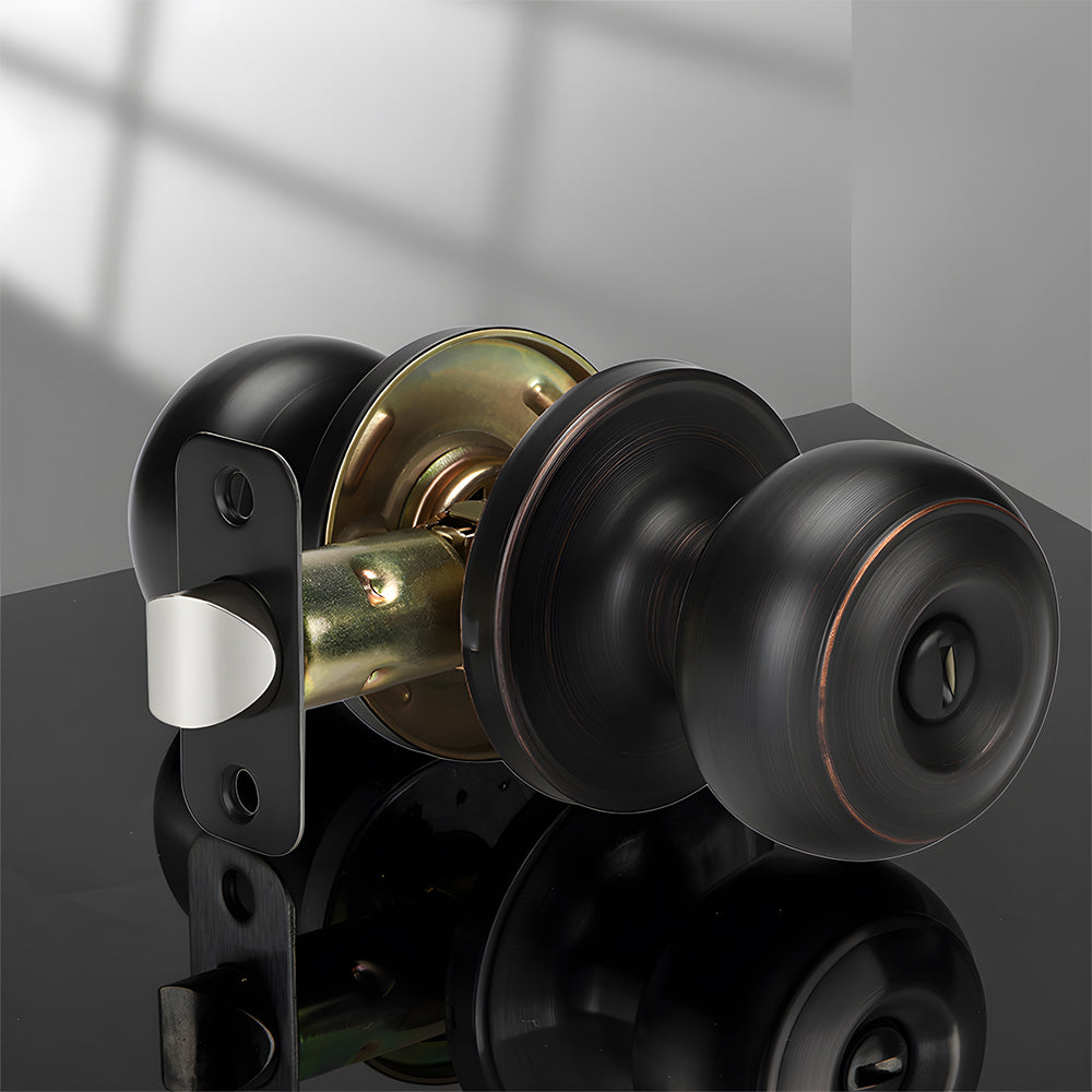 Keyless Interior Privacy Door Knobs for Bedroom and Bathroom Doors