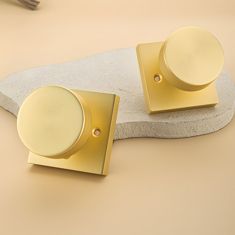 Heavy Duty Square Door Knobs for Closet, Hallway and Bathroom Doors