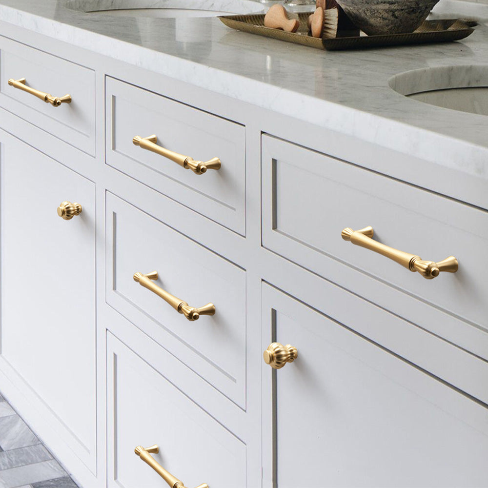 French Spindle Cabinet Pulls, Ring Pulls and Knobs