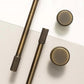 Brushed Gold Knurled Pulls for Cabinets and Drawers