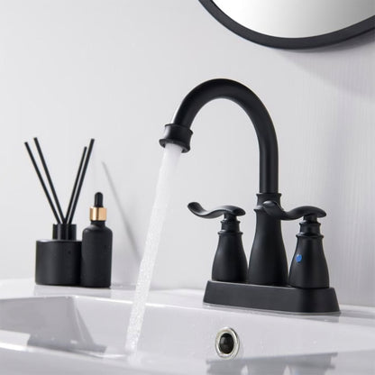 3 Holes Stainless Steel Hot And Cold Bathroom Faucets