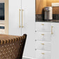 Brass Round Bar Cabinet Pulls, Drawer Handles, and Matching Knobs