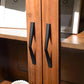 Black Angular Cabinet Handles for Wardrobes and Drawers