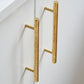 Hammered Round Brass Cabinet Pulls in Gold