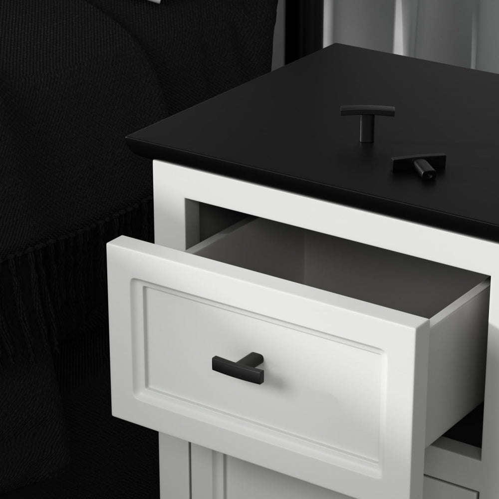 Multi-Finish Curved Cabinet Pulls for Kitchen Drawers