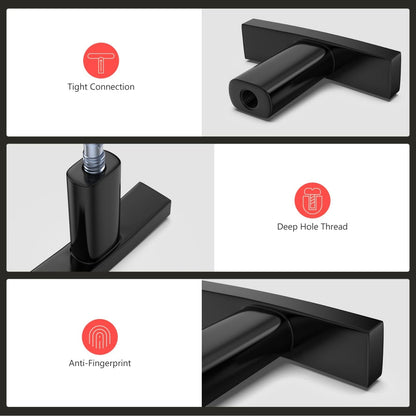 Multi-Finish Curved Cabinet Pulls for Kitchen Drawers