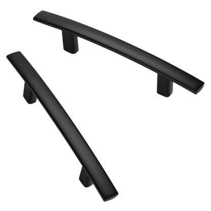 Multi-Finish Curved Cabinet Pulls for Kitchen Drawers