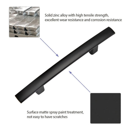 Multi-Finish Curved Cabinet Pulls for Kitchen Drawers