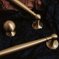 Brushed Brass Round Bar Cabinet Pulls and Knobs