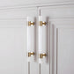 Crystal Marble Brass Cabinet Handles, Drawer Pulls and Knobs