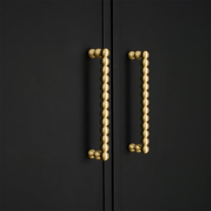 Beaded Brass Cabinet Pulls and Knobs