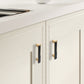 Modern Two-Tone Zinc Alloy Cabinet Pulls and T-Bar Knobs