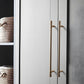 French Gold Ribbed Cabinet Pulls and Knobs for Wardrobes