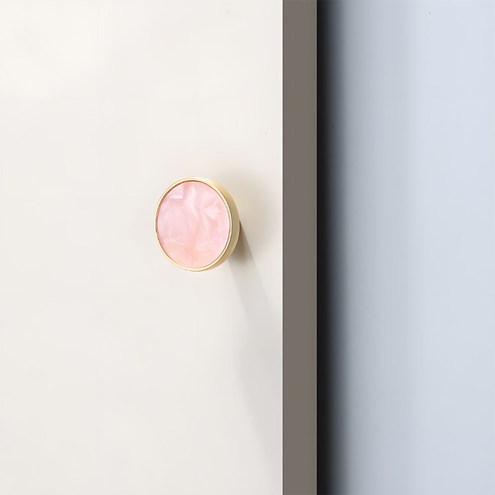 Colored Inset Cabinet Knobs for Wardrobes and Drawers