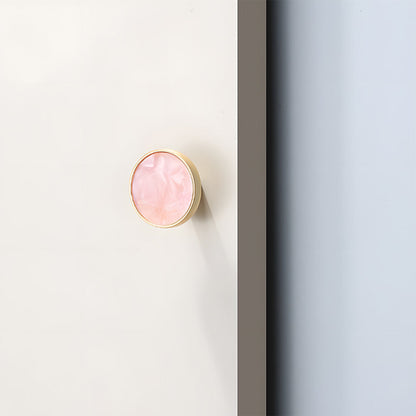 Colored Inset Cabinet Knobs for Wardrobes and Drawers