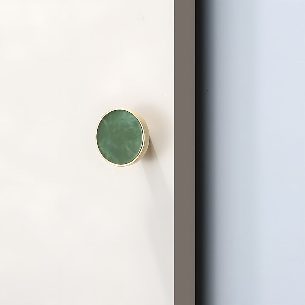 Colored Inset Cabinet Knobs for Wardrobes and Drawers