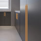 Trapezoidal Recessed Cabinet Pulls and Drawer Handles