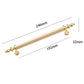 Fluted Zinc Alloy Cabinet Pulls in Shiny Finishes