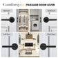 Zinc Alloy Passage Door Lever Handles for Closet and Hallway Doors