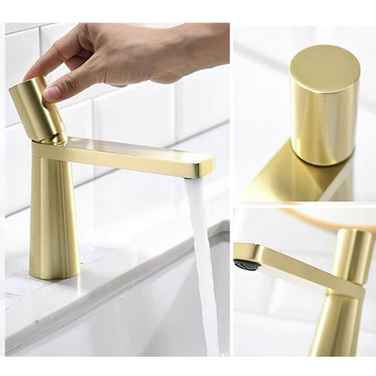 Elvik Modern Single-Handle Waterfall Single-Hole Bathroom Sink Faucet