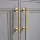 Vintage Turned Solid Brass Cabinet Pulls and Knobs