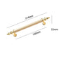 Fluted Zinc Alloy Cabinet Pulls in Shiny Finishes