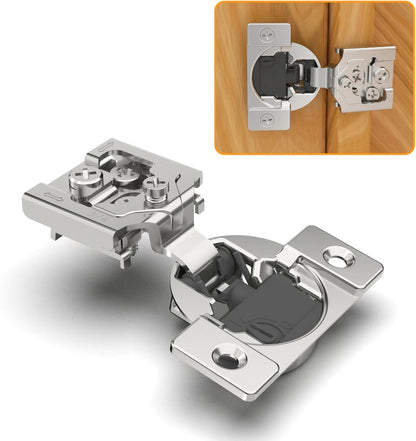 Marlow 105° Adjustable Soft-Close Concealed Cabinet Hinges for Face Frame Cabinets