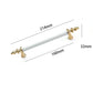 Fluted Zinc Alloy Cabinet Pulls in Shiny Finishes
