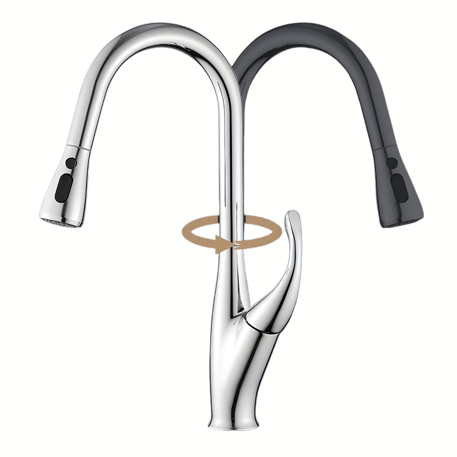 360 ROTATION: DESIGNED FOR DOUBLE SINKS