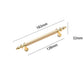 Fluted Zinc Alloy Cabinet Pulls in Shiny Finishes