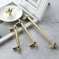 Faceted Crystal Glass Cabinet Pulls and Knobs in Gold