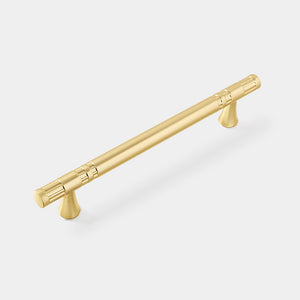 Grooved Round Bar Cabinet Pulls and Matching Knobs
