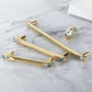 Faceted Crystal Glass Cabinet Pulls and Knobs in Gold