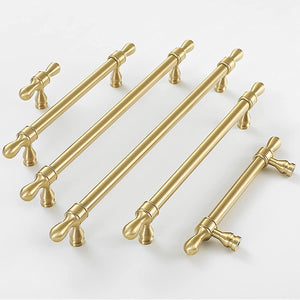 Classic Gold Zinc Alloy Cabinet Pulls for Drawers and Dressers