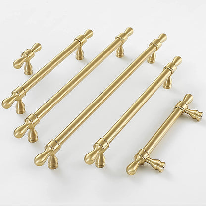 Classic Gold Zinc Alloy Cabinet Pulls for Drawers and Dressers