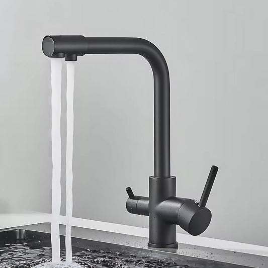 Aquiro 3-Way Kitchen Faucet with Filter Tap, RO Compatible