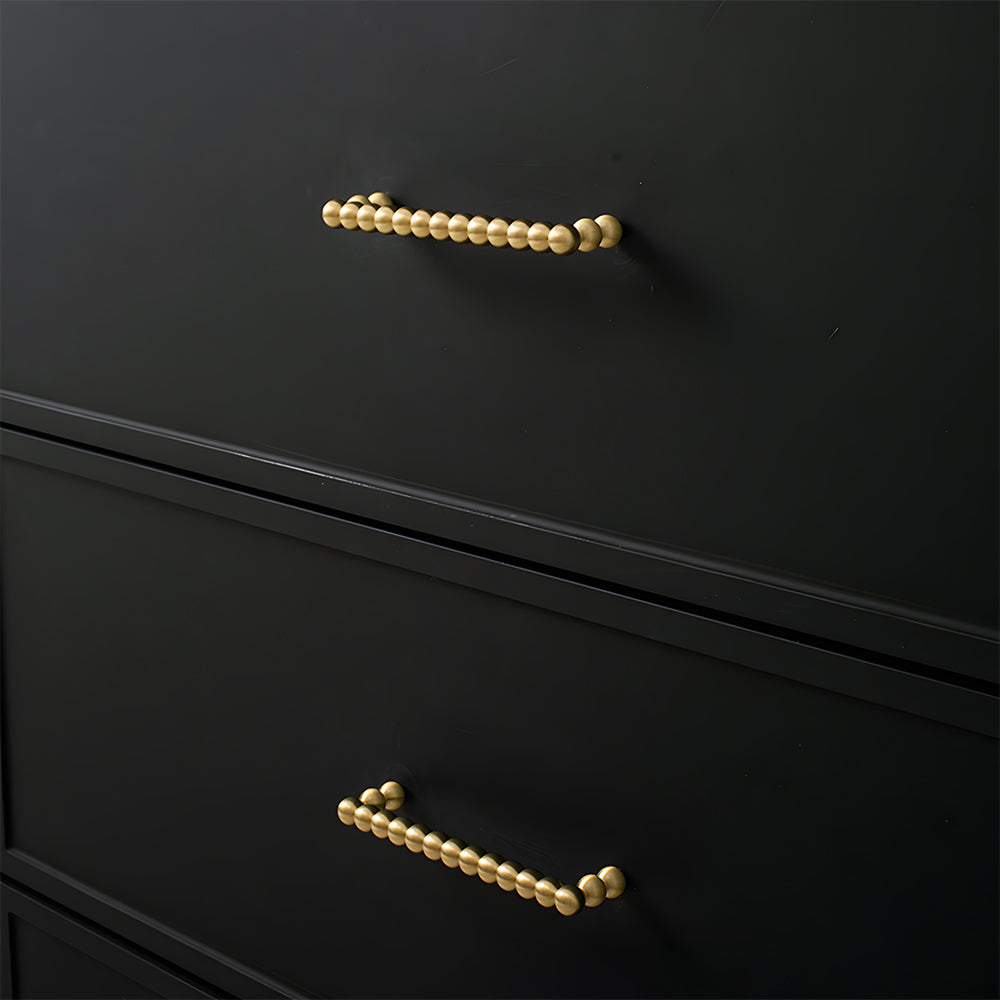 Beaded Brass Cabinet Pulls and Knobs