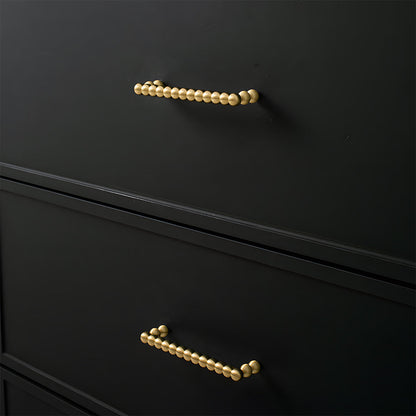 Beaded Brass Cabinet Pulls and Knobs