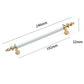 Fluted Zinc Alloy Cabinet Pulls in Shiny Finishes