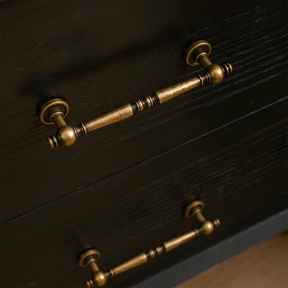 Vintage Turned Solid Brass Cabinet Pulls and Knobs
