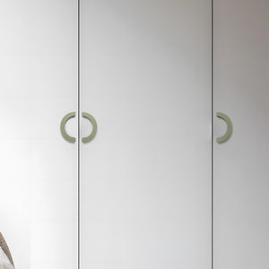 C-Shaped Recessed Drawer Pulls for Sliding Doors